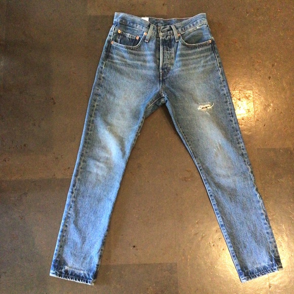 Levi 501 skinny 26x28 excellent condition - Picture 1 of 7